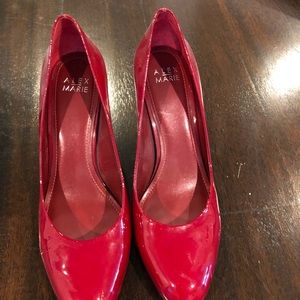 Red Patent Heels by Alex Marie 9M